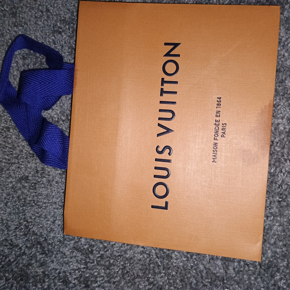 Louis Vuitton Orange Box with Blue Ribbon